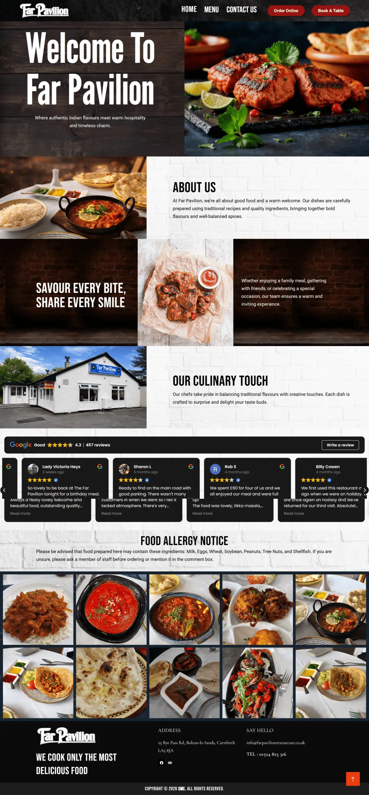 Crowwood hotel website screenshot
